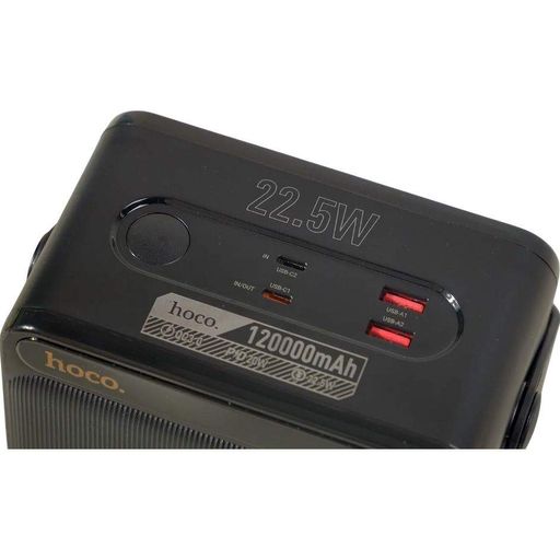 Зовнішній акумулятор Hoco DB101 Zeus 120000mAh 22.5W Black [168596] (2105392)