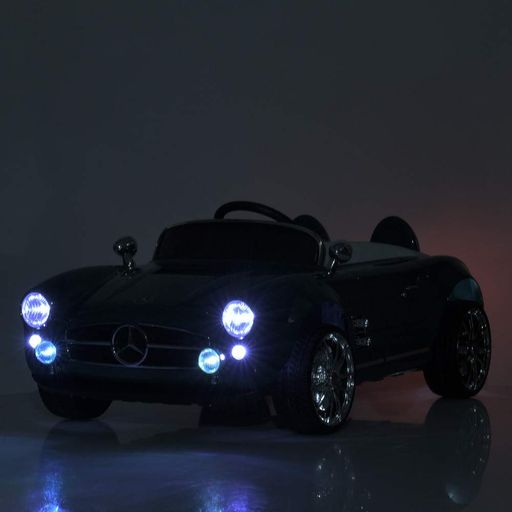 Дитячий електромобіль кабріолет Mercedes-Benz з пультом, 12V, EVA колеса, музика, світло, зелений (2105413)
