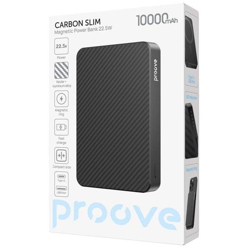 Портативна Батарея Proove Carbon Slim 22.5W 10000mAh nightfall (2105425)