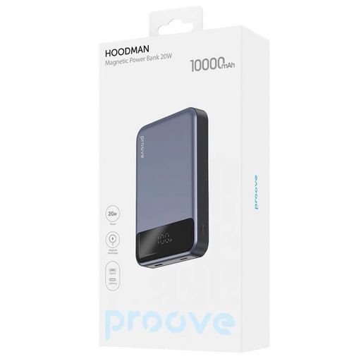 Портативна Батарея Proove Hoodman Magnetic 20W 10000mAh black (2105430)
