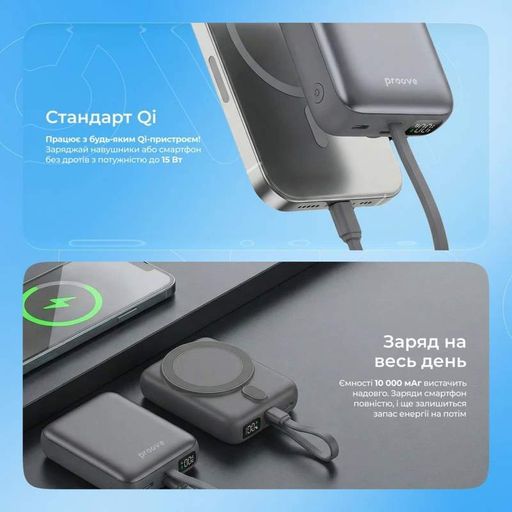 Портативна Батарея Proove Neutron 22.5W 10000mAh purple (2105498)