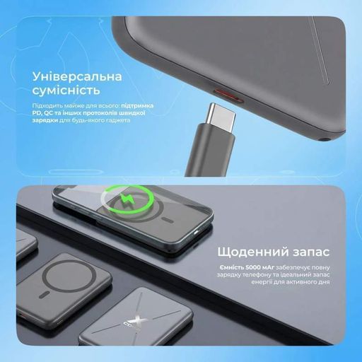 Портативна Батарея Proove X-Core 20W 5000mAh purple (2105503)