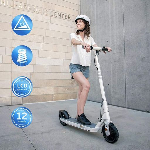 Електросамокат Okai Es20-neon White 9", 300(600)W, 9.8Ah, 40km, 25km\h, 20%, Nfc, App, 16kg (es20-w) (2105509)