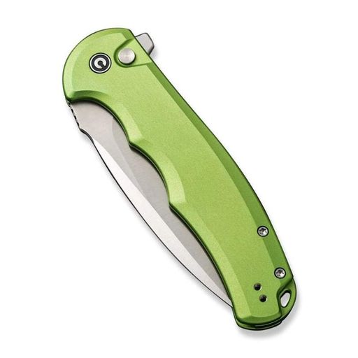 Ніж складаний туристичний Civivi Praxis, (9.5 см) Nitro-V / Aluminum зелений (2105519)