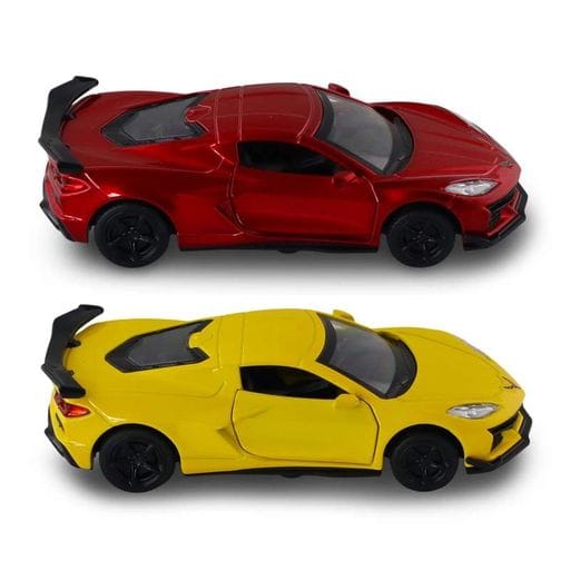Автомодель – Chevrolet Corvette C8 Z06 2024 (жовтий, червоний) (2105553)