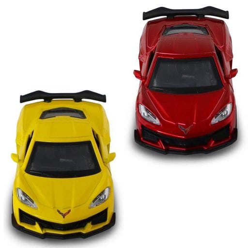Автомодель – Chevrolet Corvette C8 Z06 2024 (жовтий, червоний) (2105553)