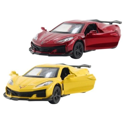 Автомодель – Chevrolet Corvette C8 Z06 2024 (жовтий, червоний) (2105553)