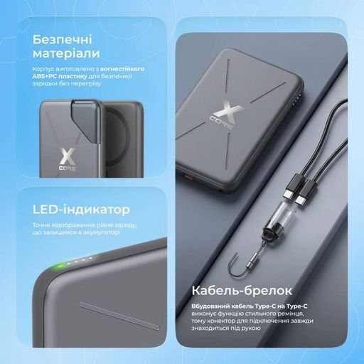 Портативна Батарея Proove X-Core 20W 5000mAh sky blue (2105677)