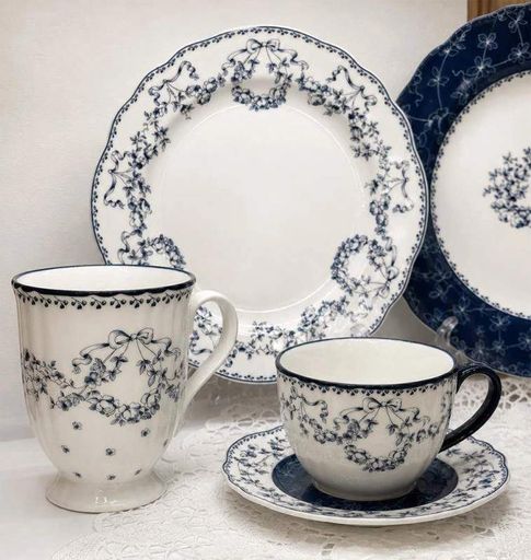Набір 2 порцелянові кружки "Vintage Blue" 400мл (2105718)