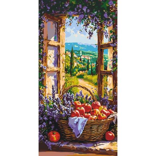 Картина за номерами "Фруктовий кошик" Lw5133, 40х80 см (2105763)