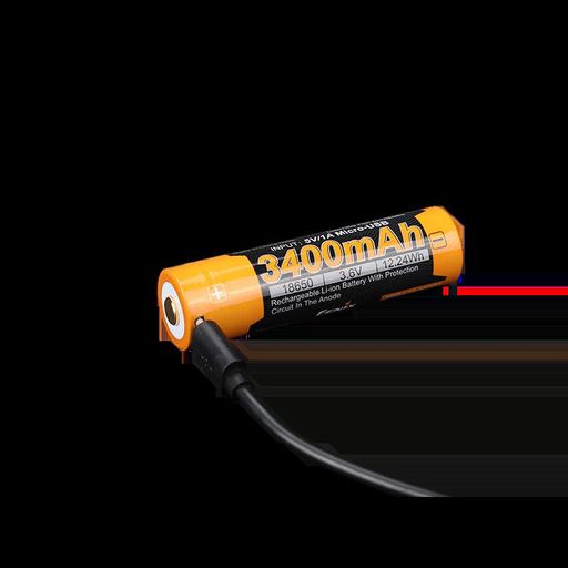 Акумулятор 18650 Fenix (3400 mAh) micro usb зарядка (2106011)