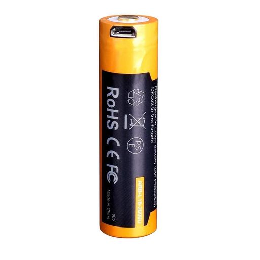 Акумулятор 18650 Fenix (2600 mAh) micro usb зарядка (2106079)
