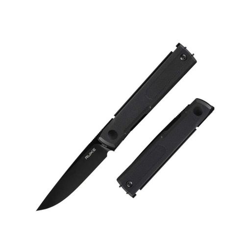 Ніж складаний кишеньковий Ruike D712-b, (7.7 см) 8Cr13MoV / G10 чорний (2106095)