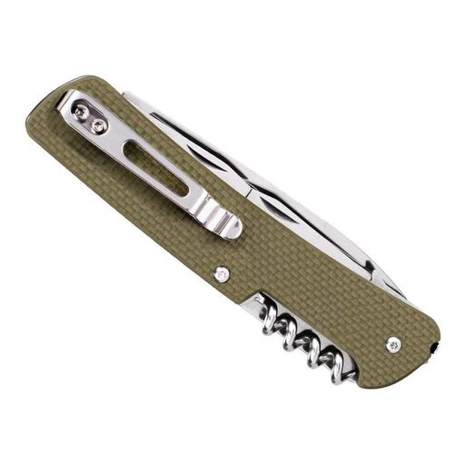 Багатофункціональний ніж Ruike Criterion L41, (8.5 см) 12C27 / G10 зелений, 22 інстр. (2106151)