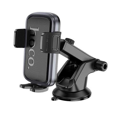 Автотримач Hoco H79 Vista push-type car holder(center console) black metal grey (2106922)