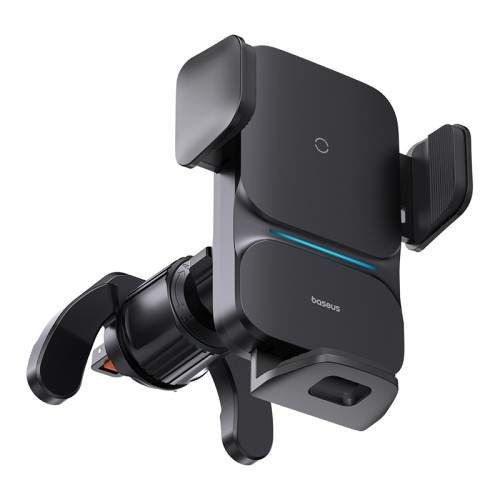 Бездротовий АЗП Baseus Wisdom Auto Alignment Car Mount Wireless QI 15W Air Outlet Black CGZX000001 (2107104)