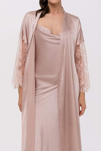 Халат Marc & Andre на запах нижче коліна Рожевий (S25-00SS201-L) (2107258)