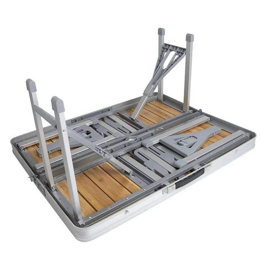 Стол раскладной со стульями Bo-Camp Bamboo Brown/Silver (DAS301454) (2107516)