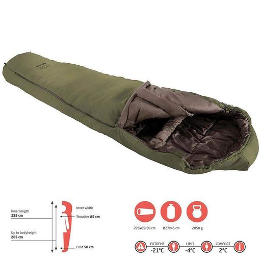 Спальный мешок Grand Canyon Fairbanks 205 -4°C Capulet Olive Left (DAS302057) (2107620)