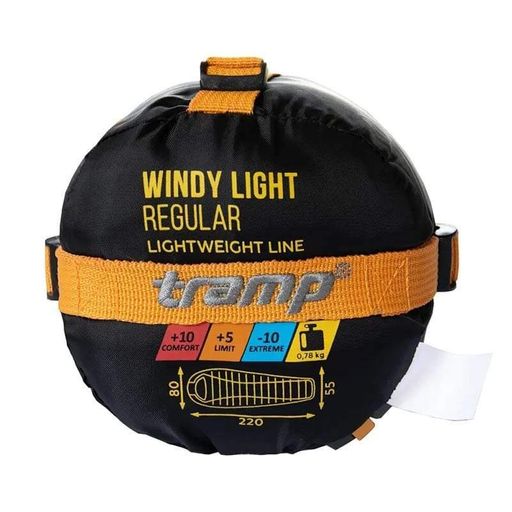 Спальний мішок Tramp Windy Light Yellow/Grey 220/80-55 см правий (UTRS-055-R) (2107647)