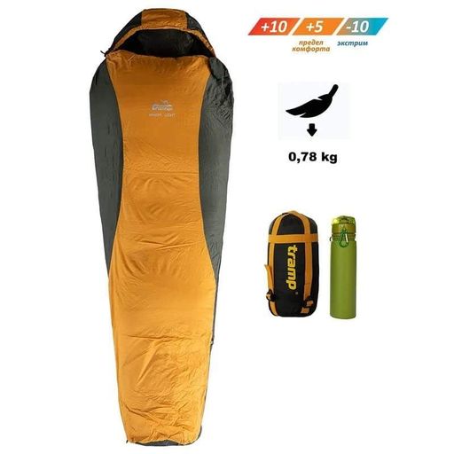 Спальний мішок Tramp Windy Light Yellow/Grey 220/80-55 см правий (UTRS-055-R) (2107647)