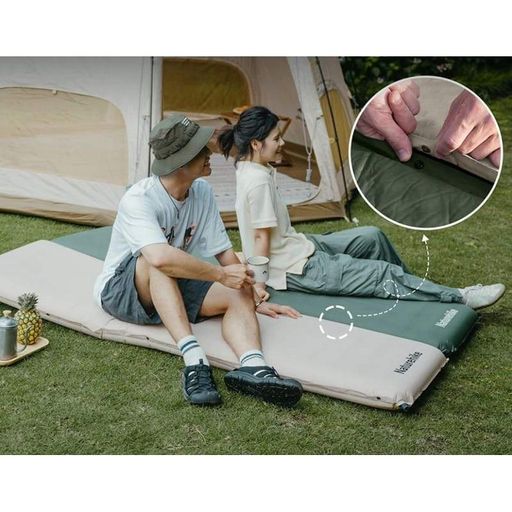 Туристичний килимок Naturehike CNK2450WS020, 200x63x10 см темно-зелений (6927595712740) (2107927)