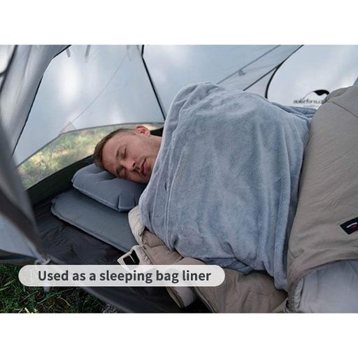 Спальний мішок-подушка Naturehike CNK2300SD022 світло-сірий 225 см (6976507667333) (2107930)