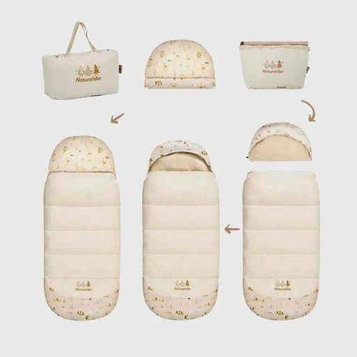 Спальний мішок дитячий Naturehike B300 CNH22SD001 160 см Бежевий (6927595799567) (2107953)