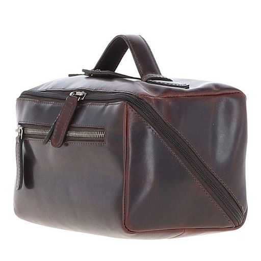 Несессер кожаный Ashwood K49 Brown (K49 BRN) (2108002)