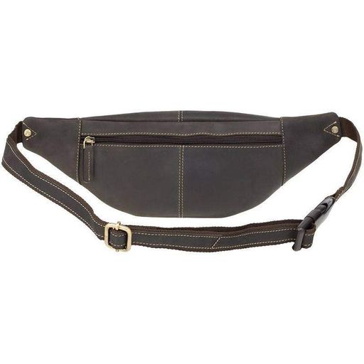 Поясная кожаная сумка Visconti Bumbag Large Black (721 BLK) (2108026)