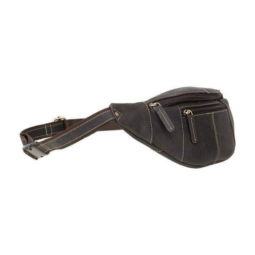 Поясна шкіряна сумка Visconti 721 Bumbag Large Brown (721 OIL BR) (2108029)