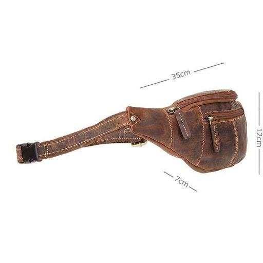 Поясная кожаная сумка Visconti Bumbag Large Oil Tan (721 OIL TAN) (2108034)