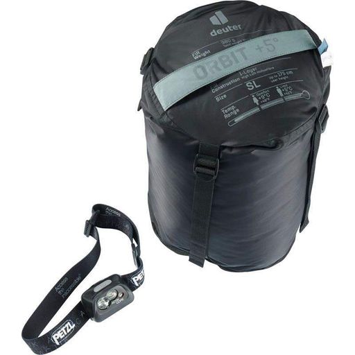 Спальный мешок Deuter Orbit +5° SL Shale-Slateblue правый 195см (3701022 4336 0) (2108353)