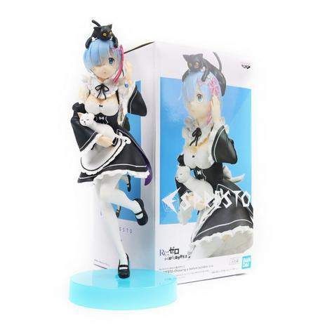 Фигурка Banpresto Rеm Re Zero Рем Жизнь в альтернативном мире с нуля с котами 22.0 см WST anime RZ 22.114 (2108560)