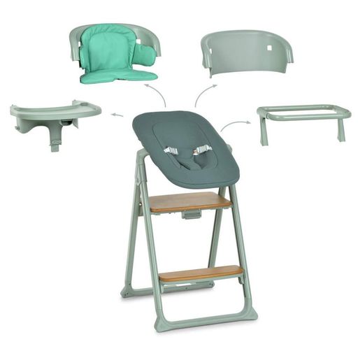 Детский стульчик для кормления 4 в 1 GROWEE ME 1222 Sage Green (2108702)