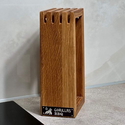 Підставка для ножів Gorillas BBQ Рамка 24.5x8.3x12.5 см Коричневий (DS13) (2109021)