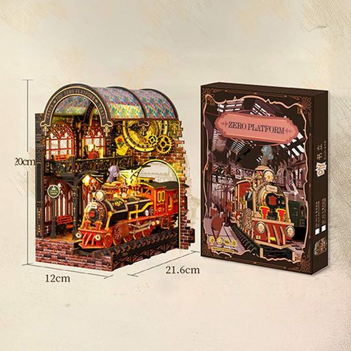 Румбокс конструктор Diy house XSL-03 Zero Platform Book Nook 20х12х21.6 см Різнокольоровий (14017-93109) (2109080)