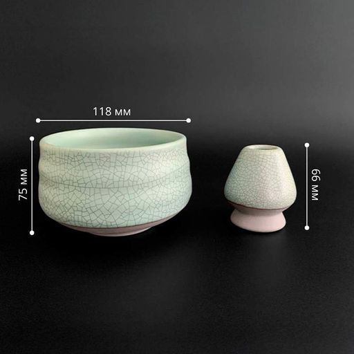 Набор для чая матча Mavanto 5456 Light 7 предметів Light Green (12038-93115) (2109081)