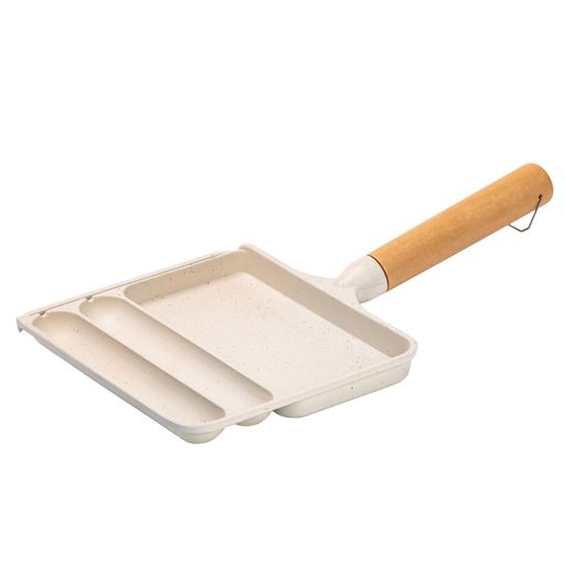 Сковорода для сніданку з антипригарним покриттям Breakfast 21x18.5x2 см Бежевий (HP39572W) (2109136)