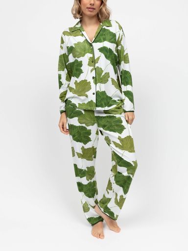 Піжама жіноча Cyberjammies Olive 5005-5006 3XL Біло-зелений (5051877599925) (2109164)