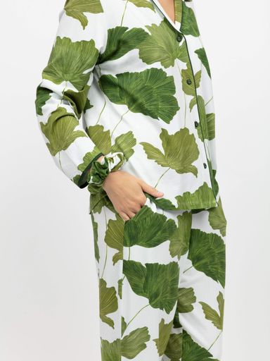 Піжама жіноча Cyberjammies Olive 5005-5006 5XL Біло-зелений (5051877599949) (2109165)