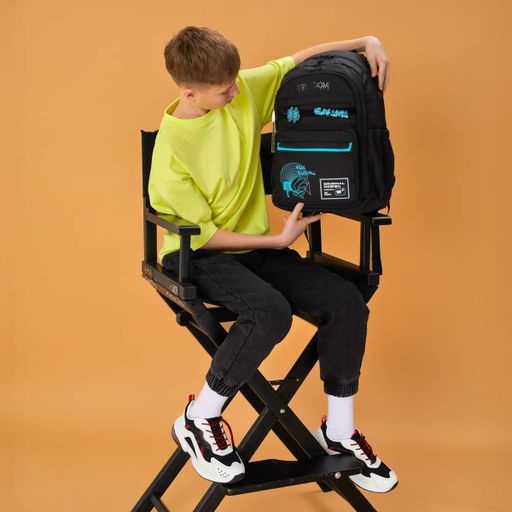 Рюкзак шкільний YES TS-47 Freedom 45,5х31,5х15,5 см Чорний (559921) (2109188)