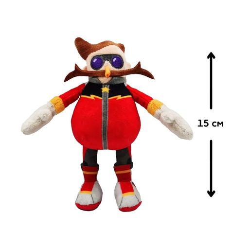 М'яка іграшка на кліпсі Sonic Prime Доктор Еггман SON7004E 15 см Різнокольоровий (2109273)