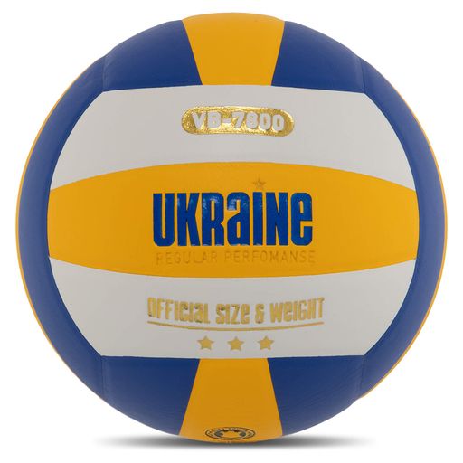 М'яч волейбольний Zelart VB-7800 Ukraine №5 Різнокольоровий (2109368)