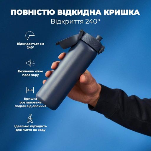 Пляшка для води ION8 Vacuum Insulated 500 мл Navy (I8TS500NAVY) (2109545)