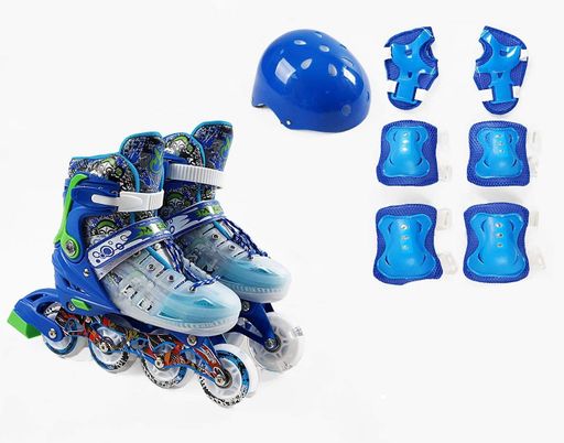 Комплект роликів із захистом Best Roller 78-31L PU 39-43 Синій (169994) (2109559)