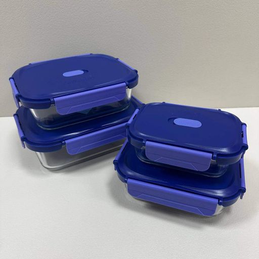 Набір контейнерів Luminarc Click Clack 370/650/1040/1520 мл Синій (23739) (2109568)