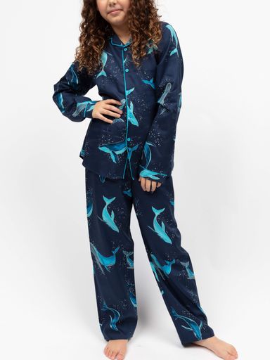 Піжама дитяча унісекс Cyberjammies Marina 3164NAY 12-13 років 158 см Різнокольоровий (5051877619807) (2109579)