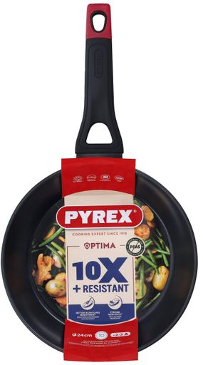 Сковорода Pyrex Optima 24 см Чорний (7120923) (2109748)