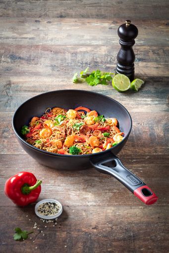Сковорода WOK Pyrex Optima 28 см Чорний (7120926) (2109749)